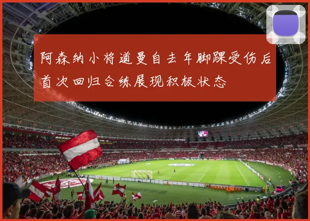 阿森纳小将道曼自去年脚踝受伤后首次回归合练展现积极状态